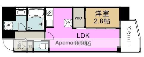 セレニテ福島アリア(1LDK/8階)の間取り写真
