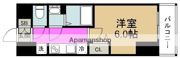 プレサンス福島吉野ミナージ(1K/10階)の間取り写真