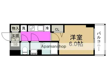 プレサンス福島吉野ミナージ(1K/14階)の間取り写真