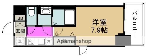 フォーリアライズ福島ウエスト(1K/5階)の間取り写真