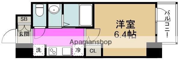 ジオエント福島野田(1K/9階)の間取り写真