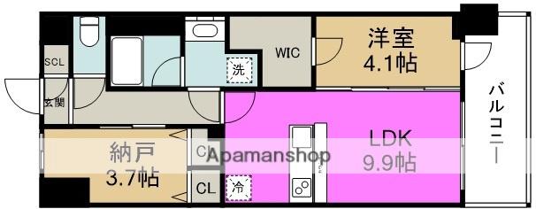 スプランディッド梅田グランノース(1SLDK/11階)の間取り写真