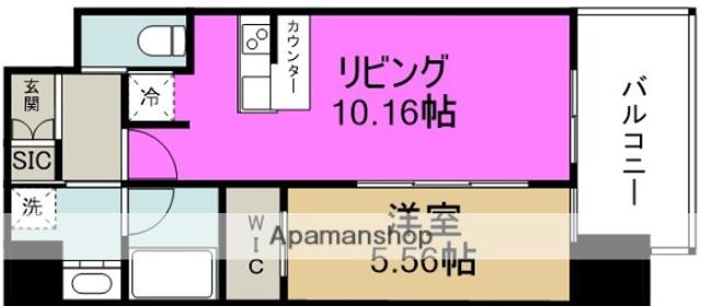 プレジオ西中島ASIAN(1LDK/10階)の間取り写真