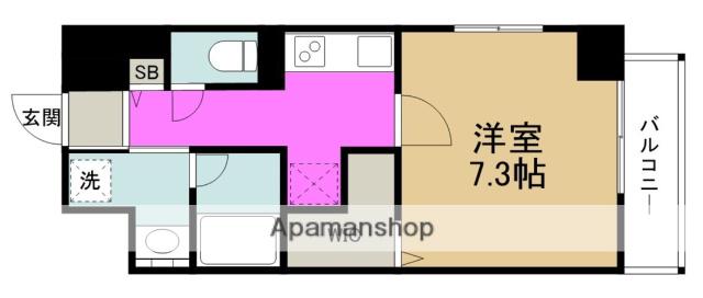 REXIA SHIN UMEDA DUO(1K/6階)の間取り写真