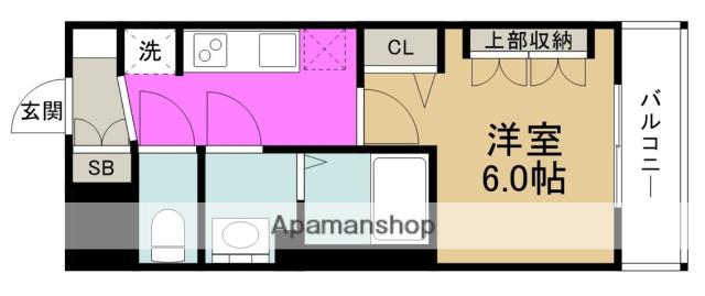 プレサンス 西九条 GATERISE(1K/5階)の間取り写真