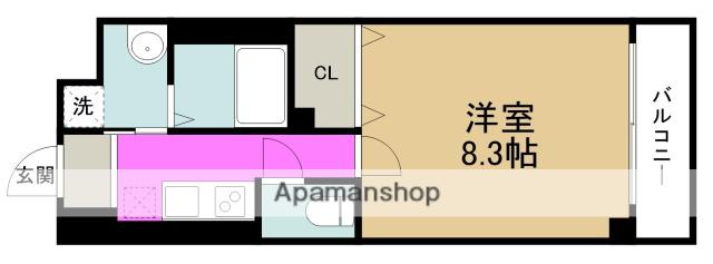 CION NISHIKUJYO(1K/4階)の間取り写真