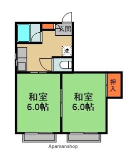 アットハイツジョイ(2DK/3階)の間取り写真