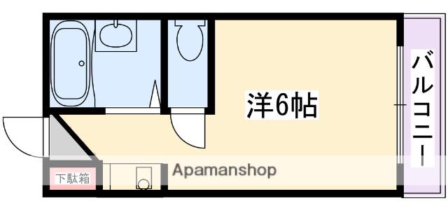 ルートマンション走谷(1K/3階)の間取り写真
