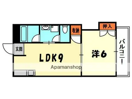 成和ハイツI(1LDK/2階)の間取り写真