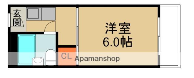 門真プラザ(1K/4階)の間取り写真