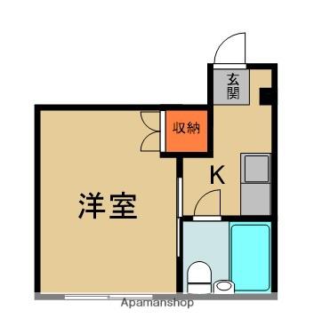 サンスイハイツ(1K/5階)の間取り写真