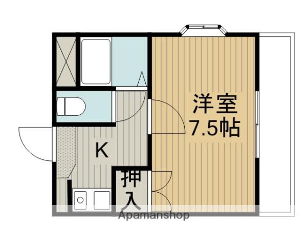 ルパッセ URAKAWA(1K/4階)の間取り写真