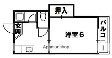ライフステージ1番館(1K/2階)の間取り写真