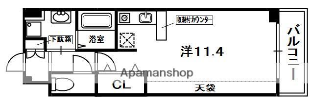 MPLAZA津田駅前十番館(ワンルーム/5階)の間取り写真