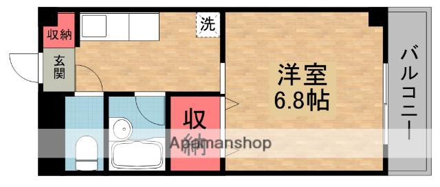 KSリバーパーク(1K/3階)の間取り写真