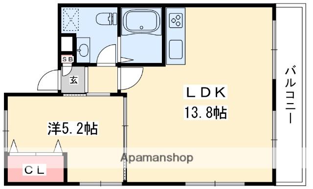 ピュアレイ(1LDK/3階)の間取り写真