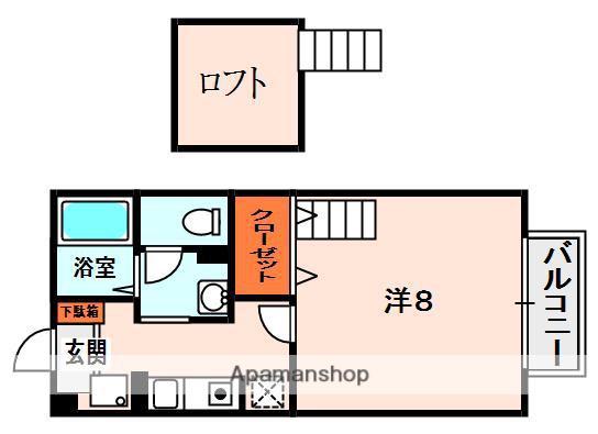 アネックスビレッジ(1K/2階)の間取り写真