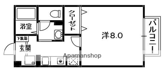 アネックスビレッジ(1K/1階)の間取り写真