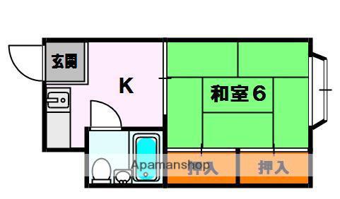 CLEAR HOSHIGAOKA 2(1K/3階)の間取り写真