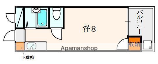 ロータリーマンション村野B棟(1K/4階)の間取り写真