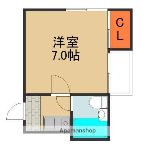 MPLAZA滝井駅前壱番館(1K/5階)の間取り写真