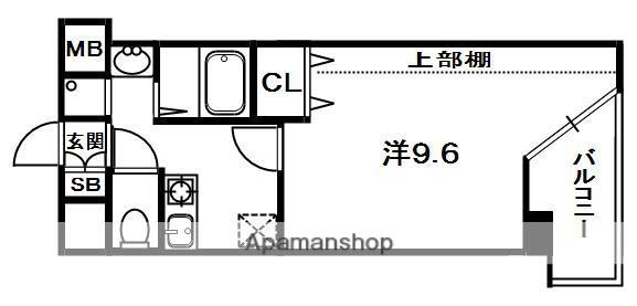 MPLAZA津田駅前十一番館(1K/2階)の間取り写真
