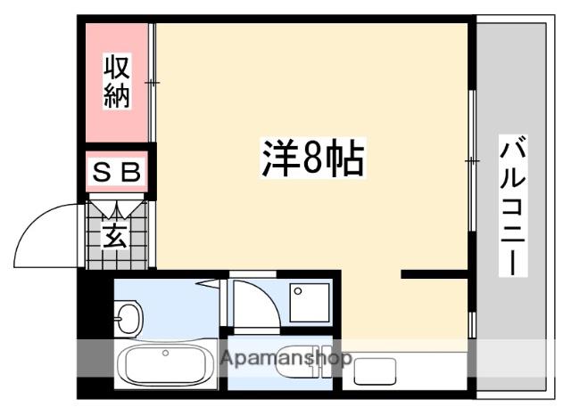 プチ山岡(1K/2階)の間取り写真