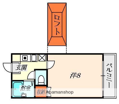 エステート明和1(1K/1階)の間取り写真