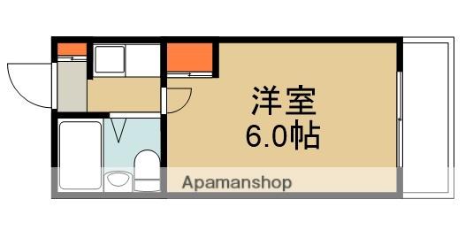 ハッピーNY(1K/3階)の間取り写真