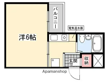 シャトーHAMADA(ワンルーム/2階)の間取り写真