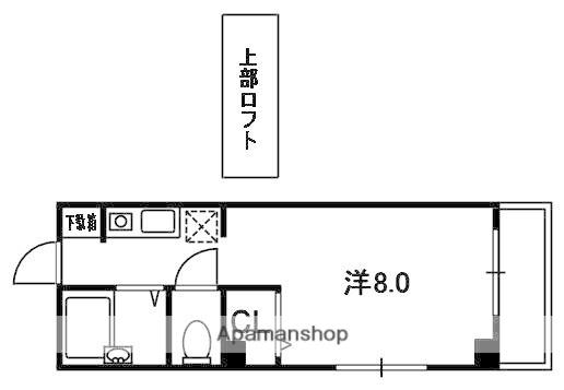 ソラーレ中宮(ワンルーム/3階)の間取り写真