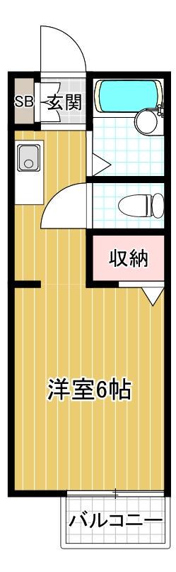 ハイツH&M(1K/1階)の間取り写真