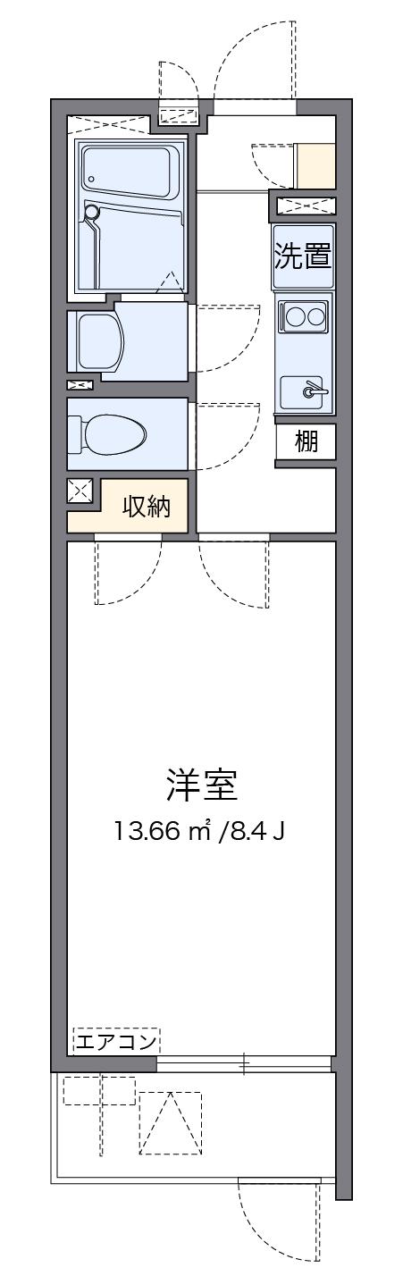 クレイノTAISEI(1K/1階)の間取り写真