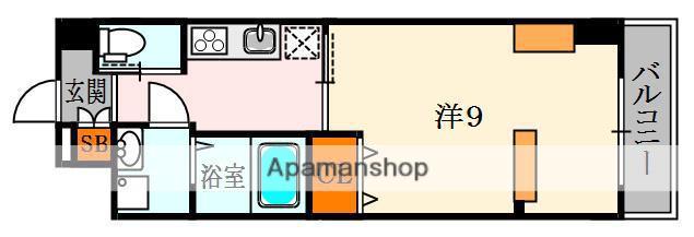 プレシス枚方(1K/5階)の間取り写真