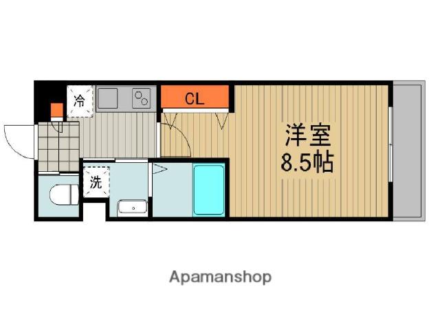 サンリッシュ(1K/4階)の間取り写真