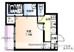 フジパレス牧野Ⅰ番館(1K/2階)の間取り写真