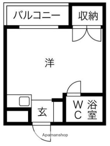 プレアール上神田(ワンルーム/2階)の間取り写真
