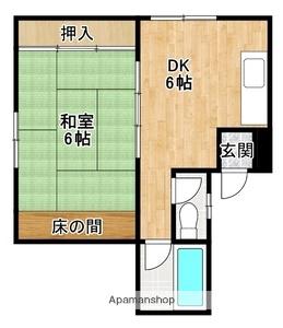 フォーシンズンズ守口(1DK/3階)の間取り写真
