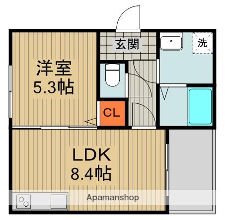 グランデ大宮通(1LDK/2階)の間取り写真