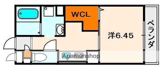 コンテネレッツァ枚方Ⅰ(1K/2階)の間取り写真