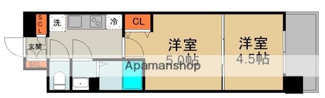 LUXENA KADOMA(2K/14階)の間取り写真