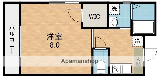 リアコート枚方(1K/1階)の間取り写真