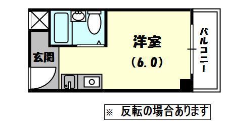 ヴィラ守口(ワンルーム/3階)の間取り写真