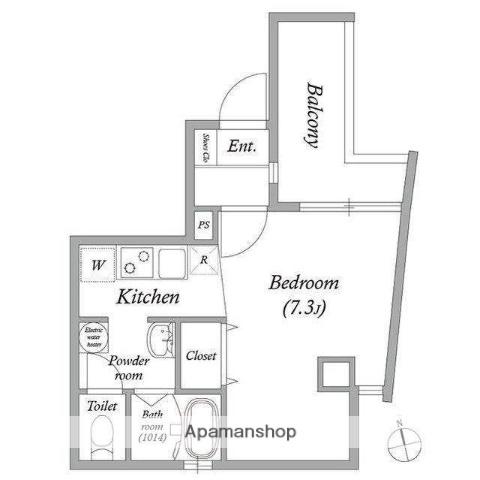 DAP大和田(ワンルーム/8階)の間取り写真