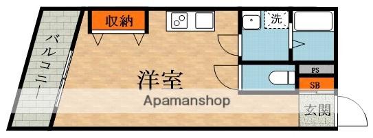 JOB-Ⅱ号館(ワンルーム/2階)の間取り写真