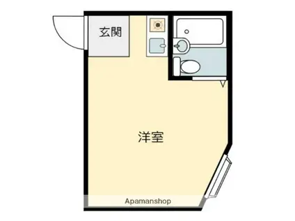 正雀木島マンション(ワンルーム/4階)の間取り写真