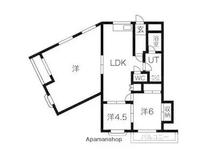 プレアール宮之阪(4LDK/3階)の間取り写真