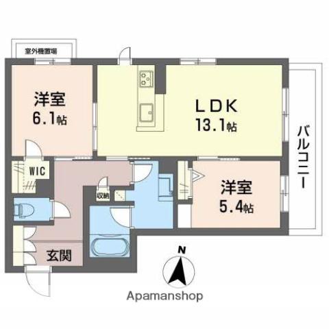 シャーメゾン セレジェイラ(2LDK/3階)の間取り写真