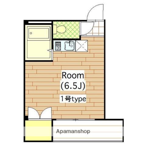 メゾンジョイ(ワンルーム/4階)の間取り写真