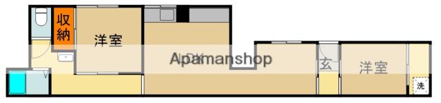 メゾンカッサ守口(2LDK/1階)の間取り写真